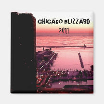 CHICAGO BLIZZARD 2011 REFRIGERATOR MAGNET