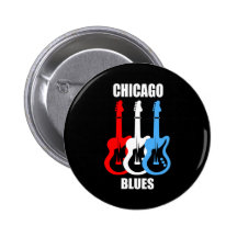 Chicago Blues Pinback Button