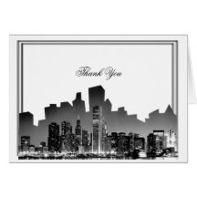 Chicago Destination Wedding Thank You Greeting Card