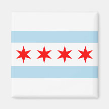 Chicago Flag Magnets