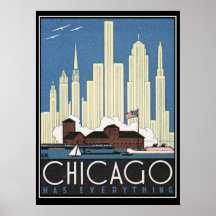 Chicago has everything Vintage Print