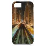 Chicago 'L' Station at Night iPhone 5 Covers