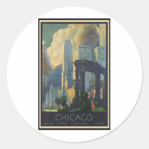 Chicago Round Stickers