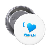 Chicago -- Sky Blue Pinback Buttons
