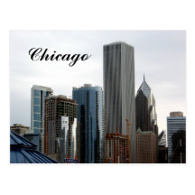 Chicago Skyline postcard