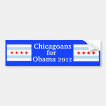 Chicagoans for Obama 2012 Bumper Sticker