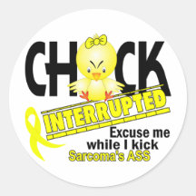Chick Interrupted 2 Sarcoma Stickers