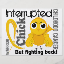 Chick Interrupted 3 Childhood Cancer Full Colour Flyer