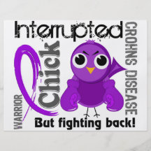 Chick Interrupted 3 Crohn's Disease Personalised Flyer