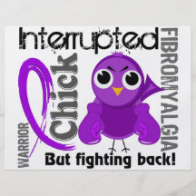 Chick Interrupted 3 Fibromyalgia Personalised Flyer