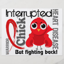 Chick Interrupted 3 Heart Disease Personalized Flyer