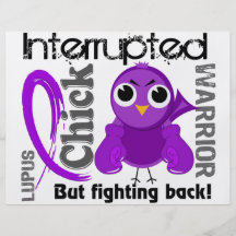 Chick Interrupted 3 Lupus SLE Flyer Design