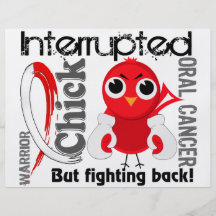 Chick Interrupted 3 Oral Cancer Personalized Flyer