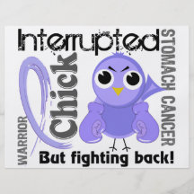 Chick Interrupted 3 Stomach Cancer Flyer Design