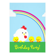 Chick 'n chicks personalized announcement