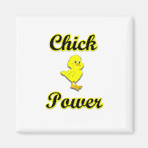 Chick Power Fridge Magnet