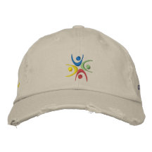 Chickadee Distressed Chino Hat Embroidered Baseball Cap