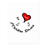 Chicken Dance Items - I Heart Post Card