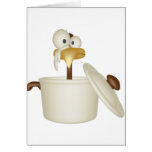 Chicken In Soup Greeting Card