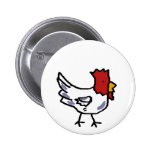 chicken pinback button