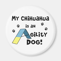 Chihuahua Agility Dog Fridge Magnet