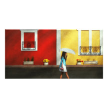 Child - A bright sunny day Custom Photo Card