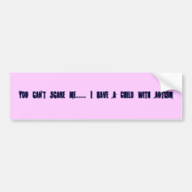 child autism bumper sticker