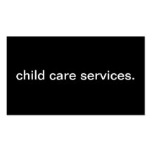 Child Care Services Business Cards