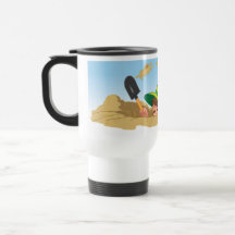 Child Under The Sand Coffee Mug