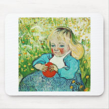 Child with Orange, 1890. Vincent van Gogh. Mouse Pad
