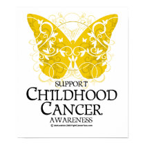 Childhood Cancer Butterfly posters