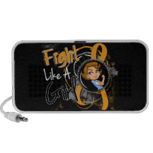 Childhood Cancer Rosie Cartoon FLAG Travel Speaker