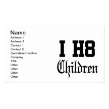children business card