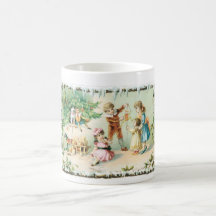 Children Playing on Christmas Mug