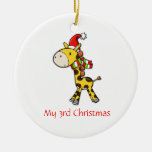 Children's Giraffe Christmas Ornament