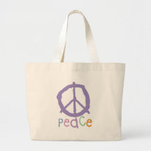 Child's Peace Sign Tote Bags