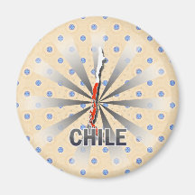 Chile Flag Map 2.0 Magnet
