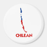 CHILEAN MAP REFRIGERATOR MAGNETS
