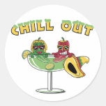 Chill Out Round Sticker