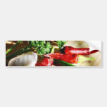 Chillies Chilli Peppers Garlic Parsley Bumper Stickers