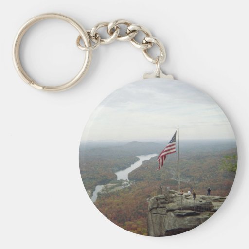 Chimney Rock Mountain Key Chains