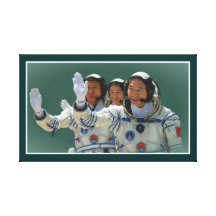 China Astronauts Stretched Canvas Print