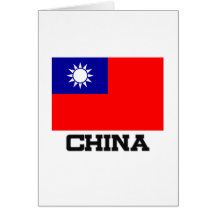 China Flag Cards