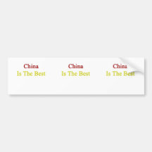 China Is The Best Bumper Sticker