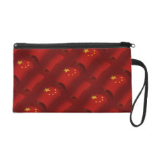 China Waving Flag Wristlet Clutches