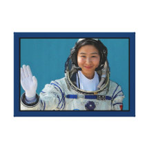 China's First Woman Astronaut Stretched Canvas Prints