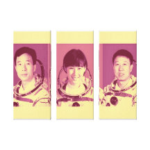 Chinese  Astronauts  Stretched Canvas Print
