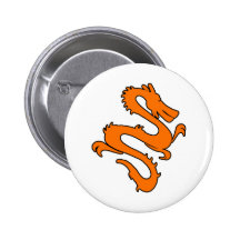 Chinese Enter The Dragon Kung Fu Symbol Button