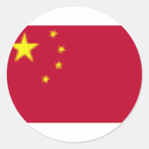 Chinese Flag Stickers