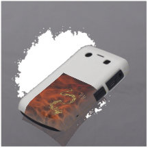 Chinese Gold Dragon Fractal Blackberry Case